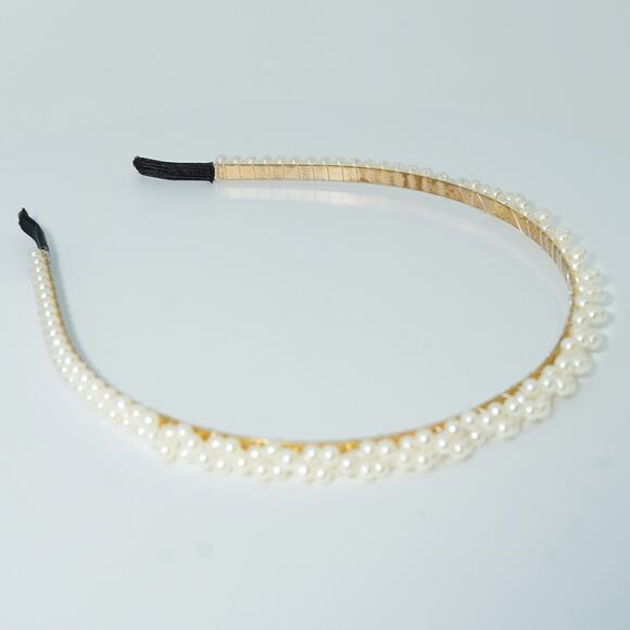 Petal & Pup White and Gold Headband - Girls One Size - Picture 2 of 3